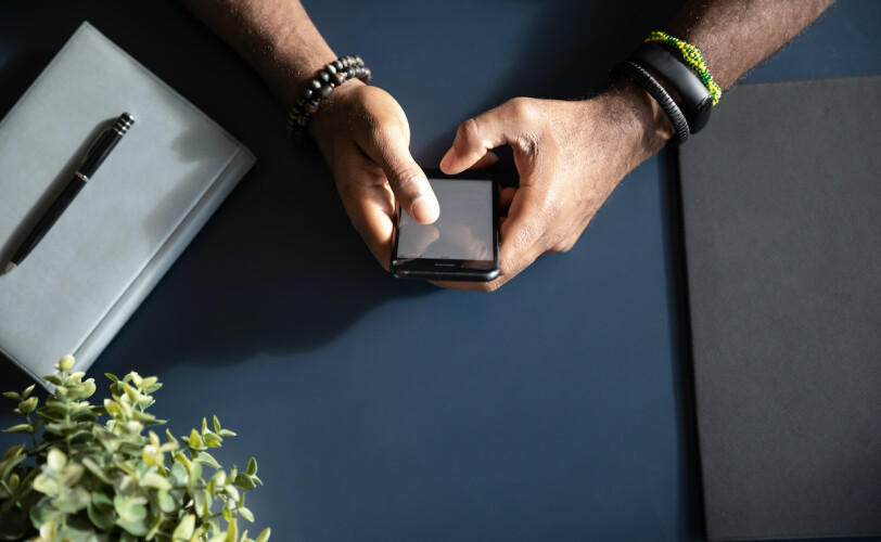 Man holding a phone